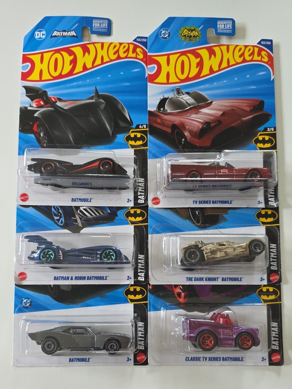 Batman Hot Wheels Batmobile Toy Cars - Assorted Black, Red, Silver, Purple